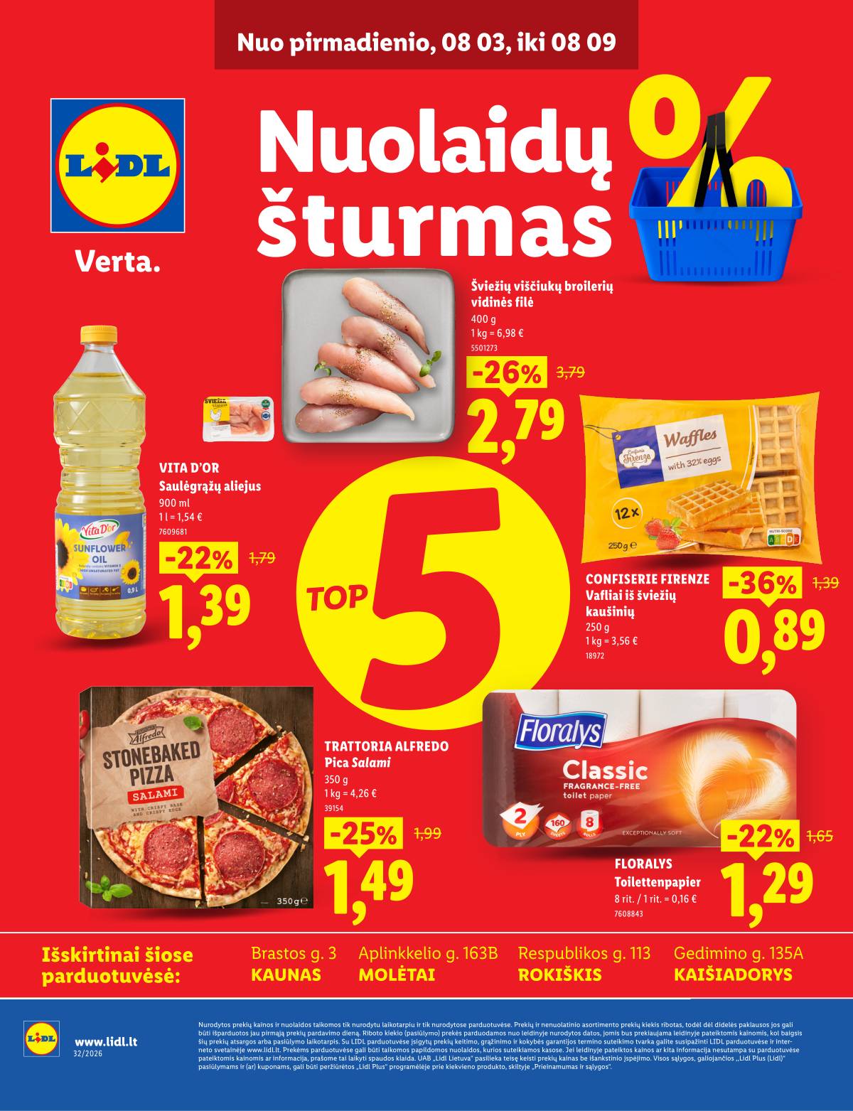Lidl - Keturiose LIDL parduotuvėse! 1 puslapis