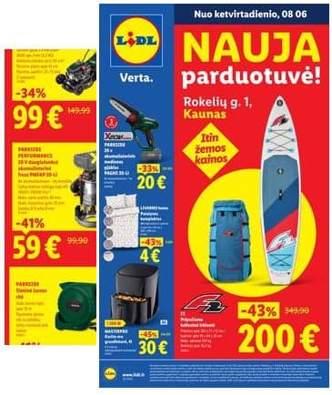 Lidl - Rokelių g. 1,  Kaunas 2026-08-06 – 2026-08-09