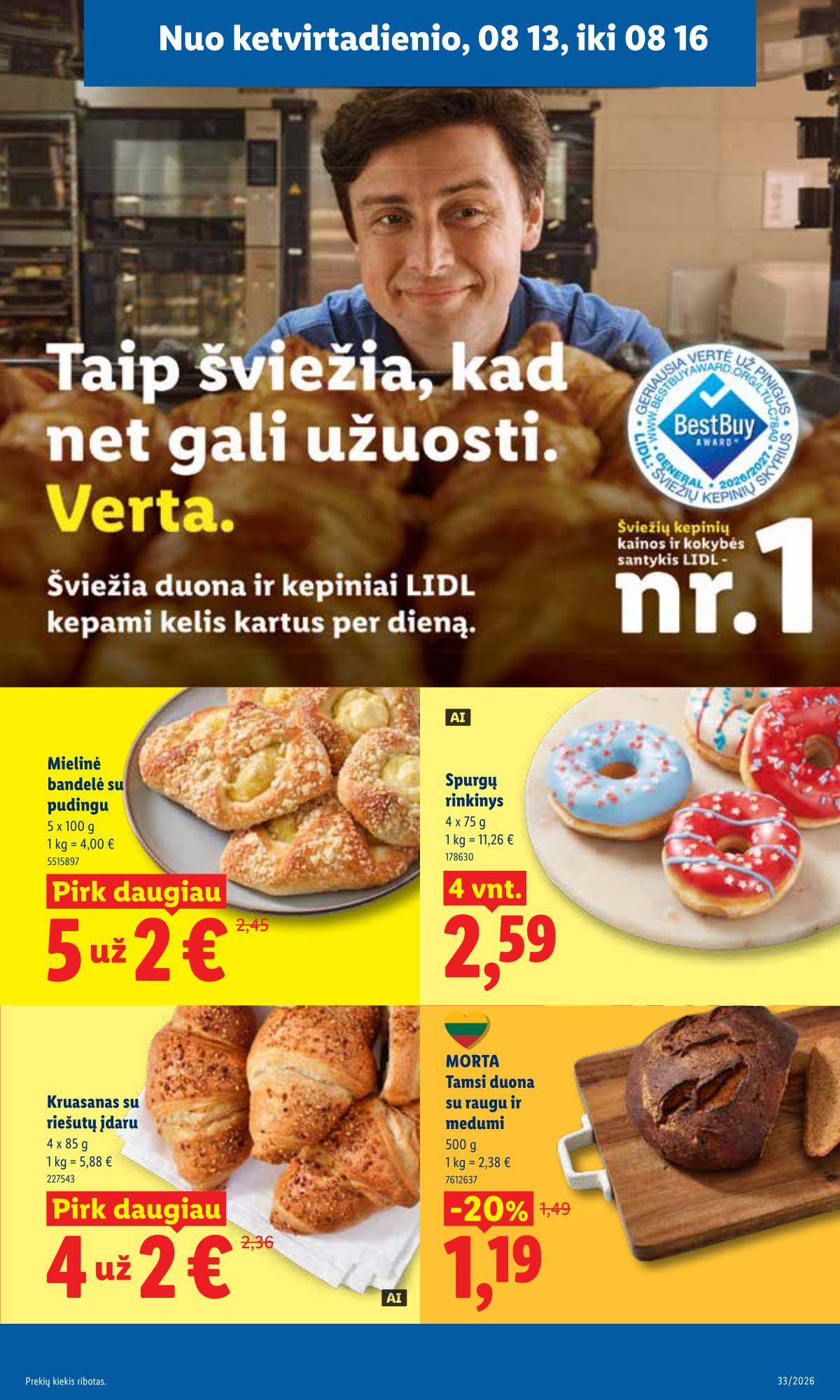 Lidl - LIDL SAVAITĖS Maisto prekių akcijų leidinys 33 puslapis