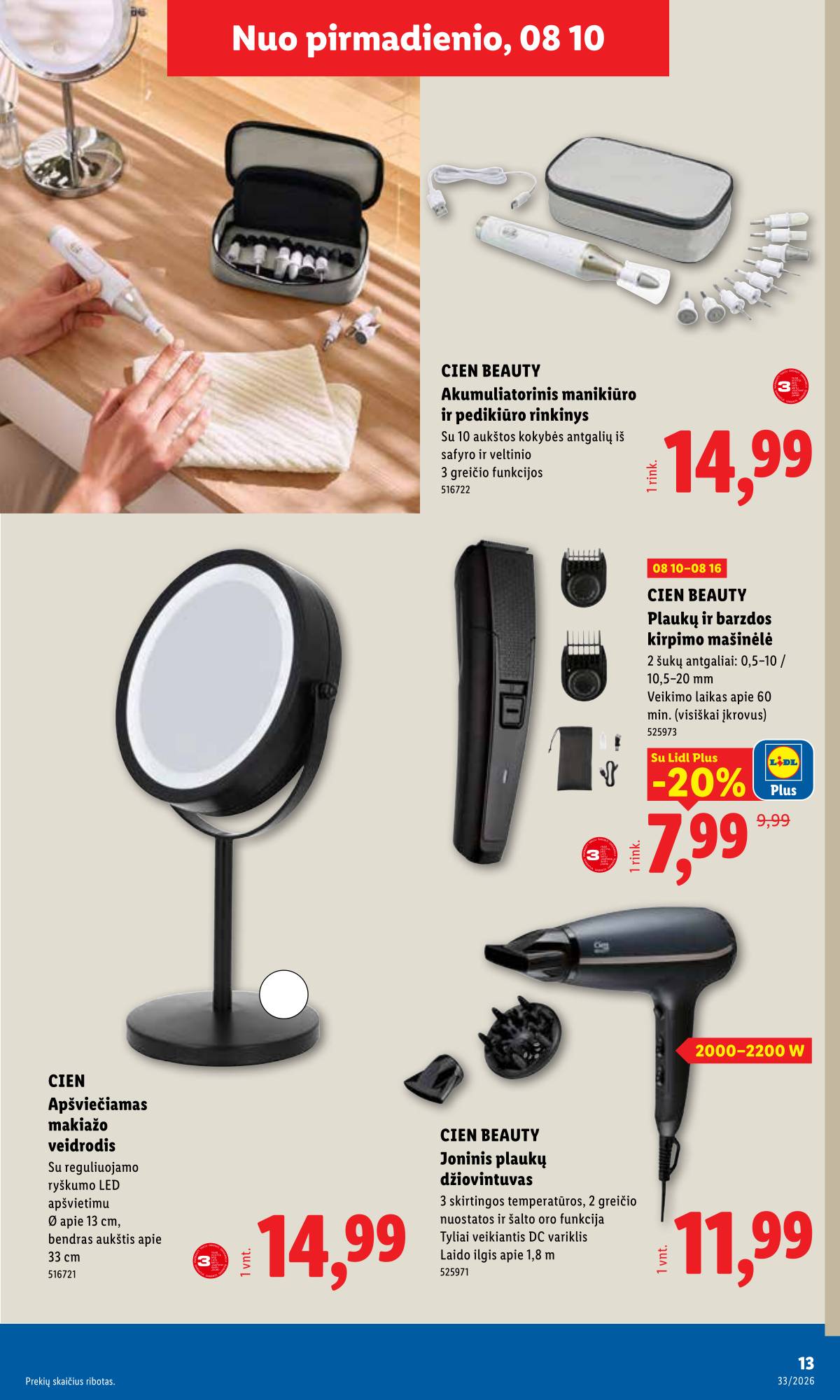 Lidl - LIDL Ne maisto prekių akcijų leidinys 13 puslapis