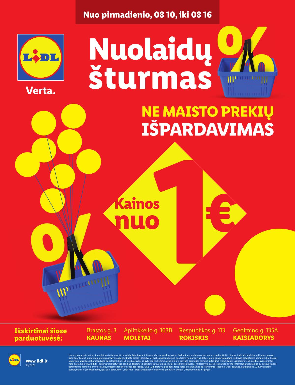 Lidl - Keturiose LIDL parduotuvėse! 1 puslapis