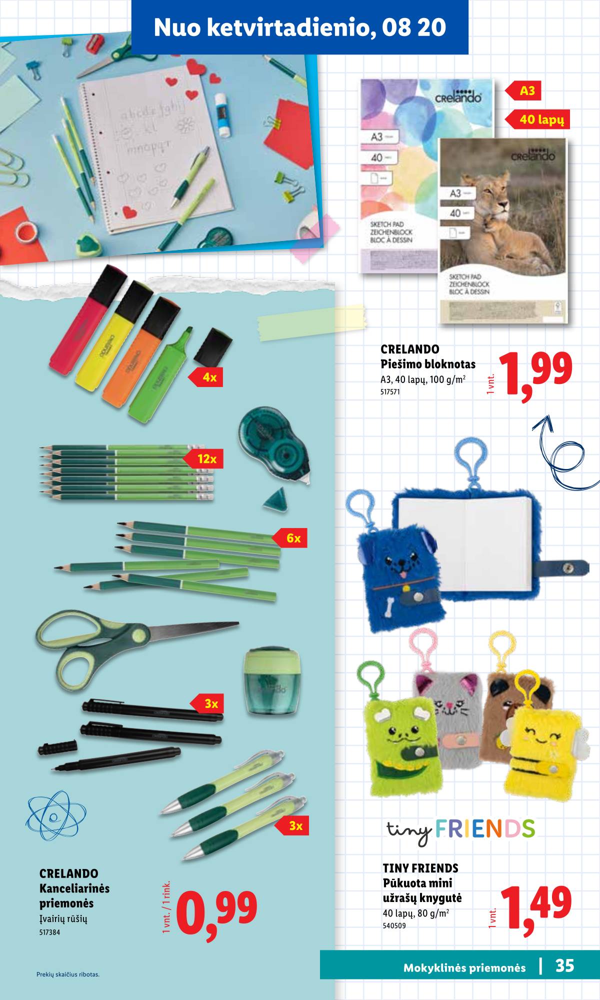 Lidl - Mokyklos prekių katalogas 2026 33 puslapis