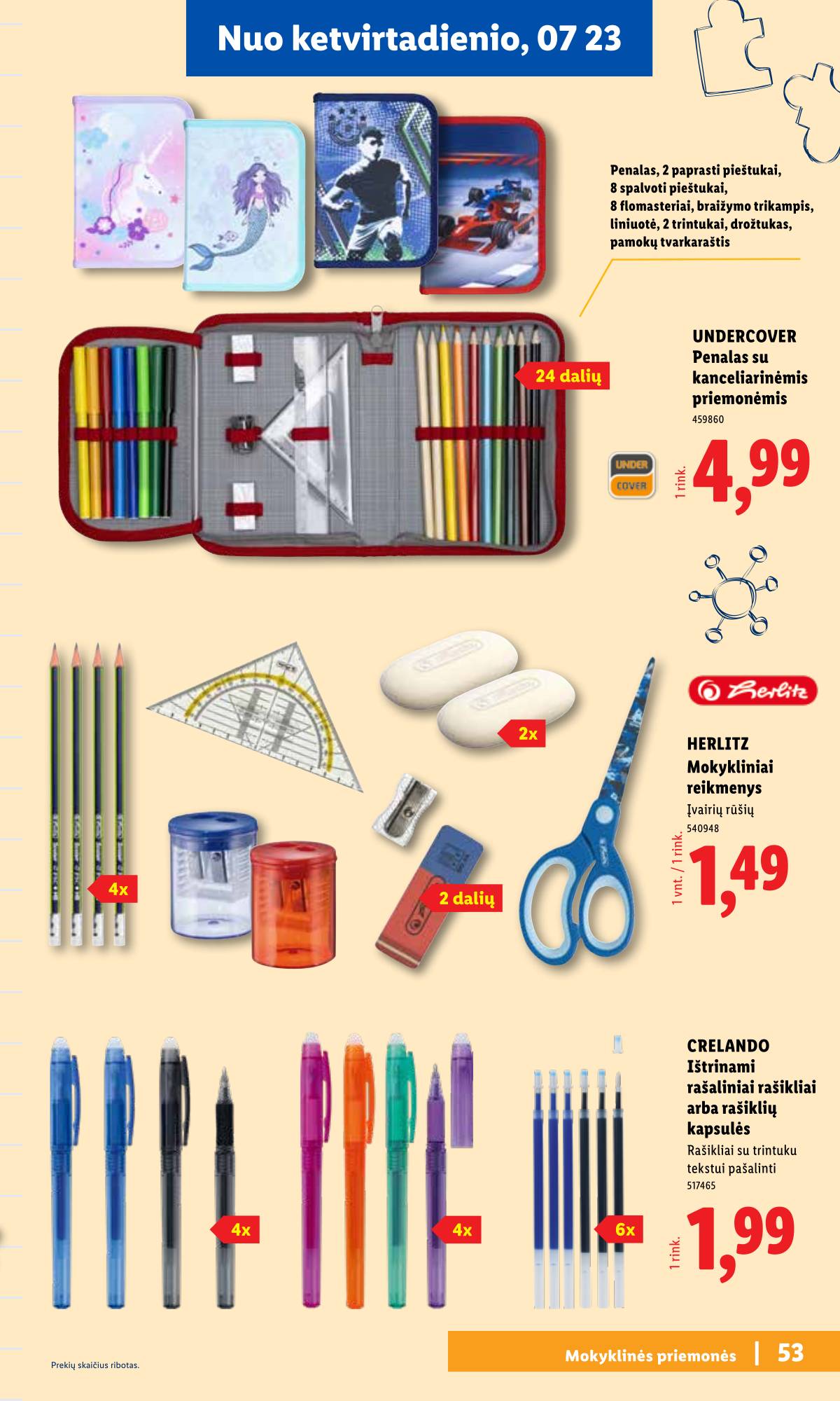 Lidl - Mokyklos prekių katalogas 2026 51 puslapis