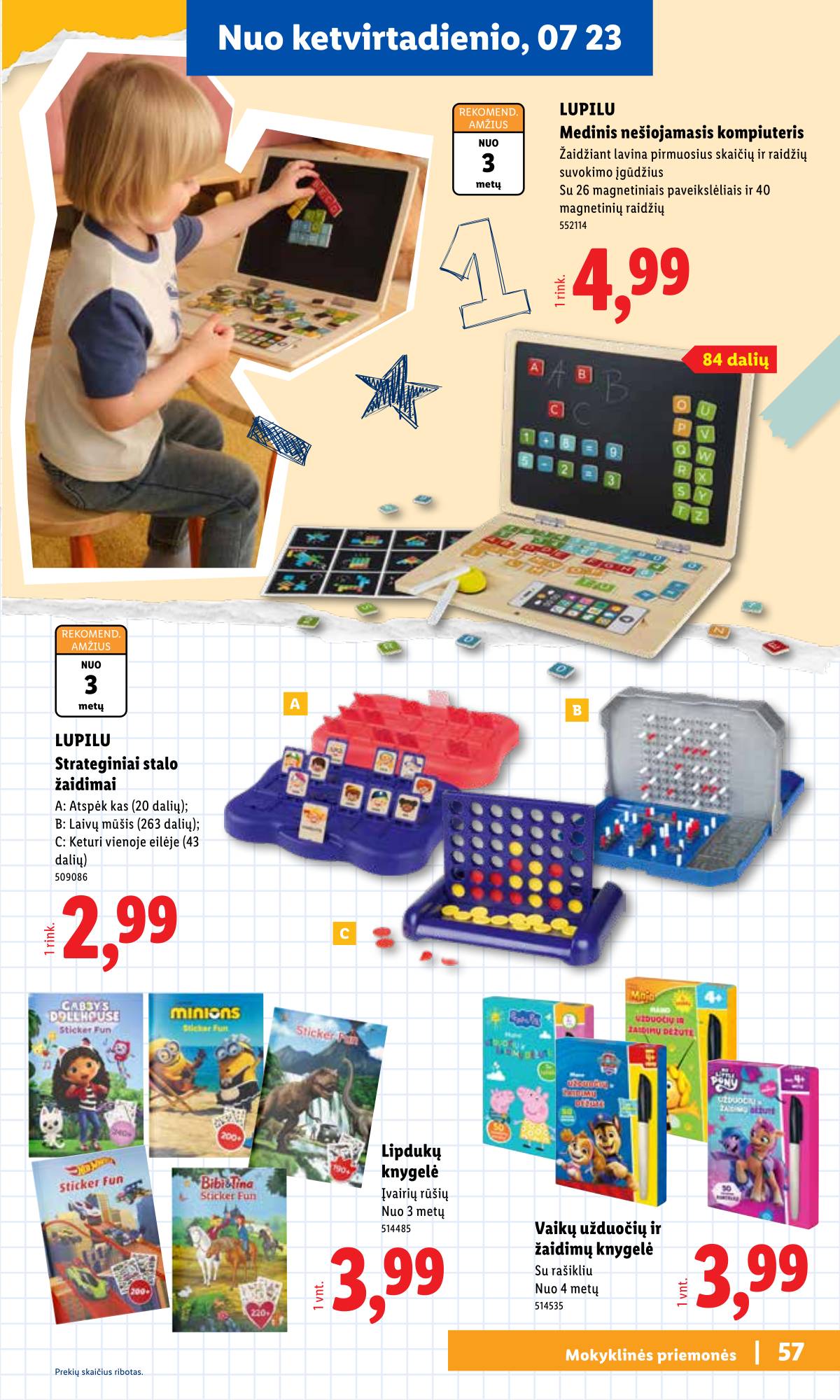 Lidl - Mokyklos prekių katalogas 2026 55 puslapis