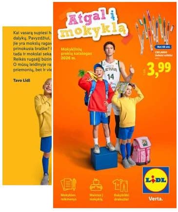 Lidl - Mokyklos prekių katalogas 2026 2026-07-20 – 2026-09-06