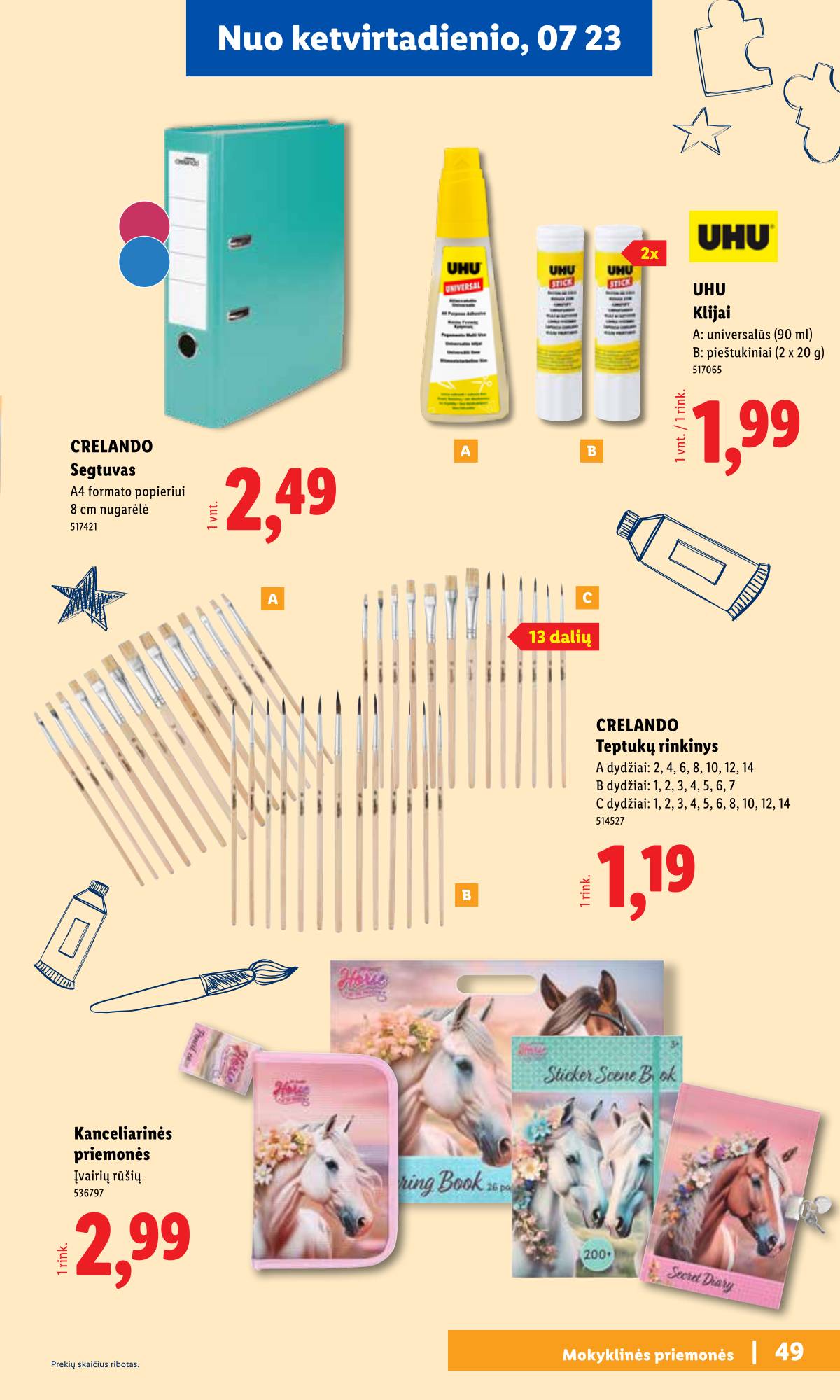 Lidl - Mokyklos prekių katalogas 2026 49 puslapis