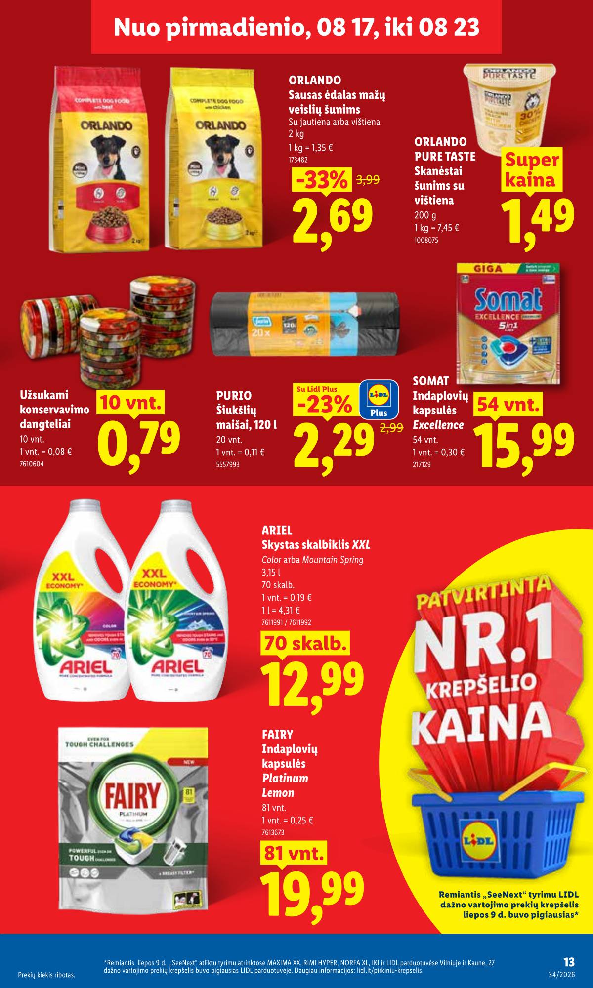 Lidl - LIDL SAVAITĖS Maisto prekių akcijų leidinys 13 puslapis