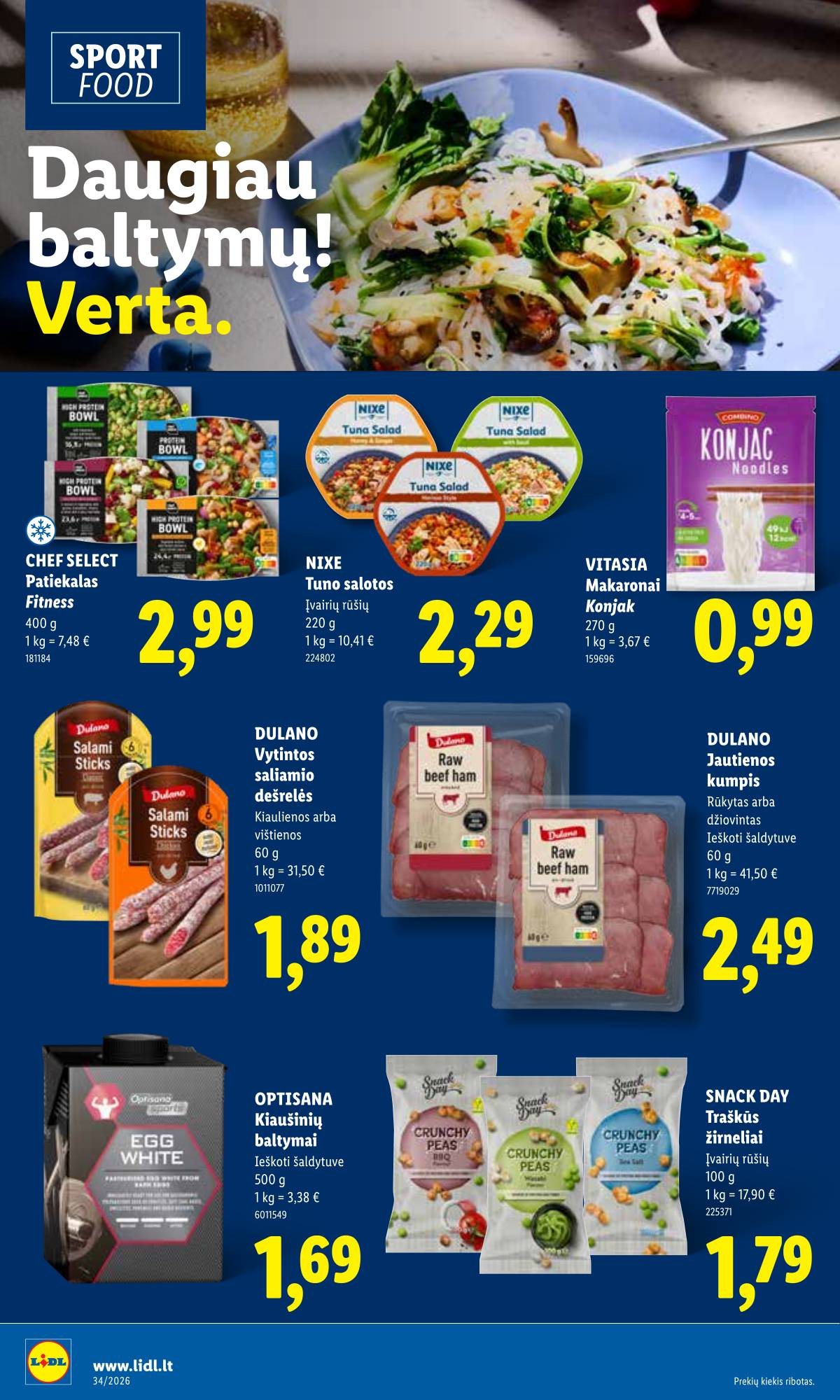 Lidl - LIDL SAVAITĖS Maisto prekių akcijų leidinys 16 puslapis