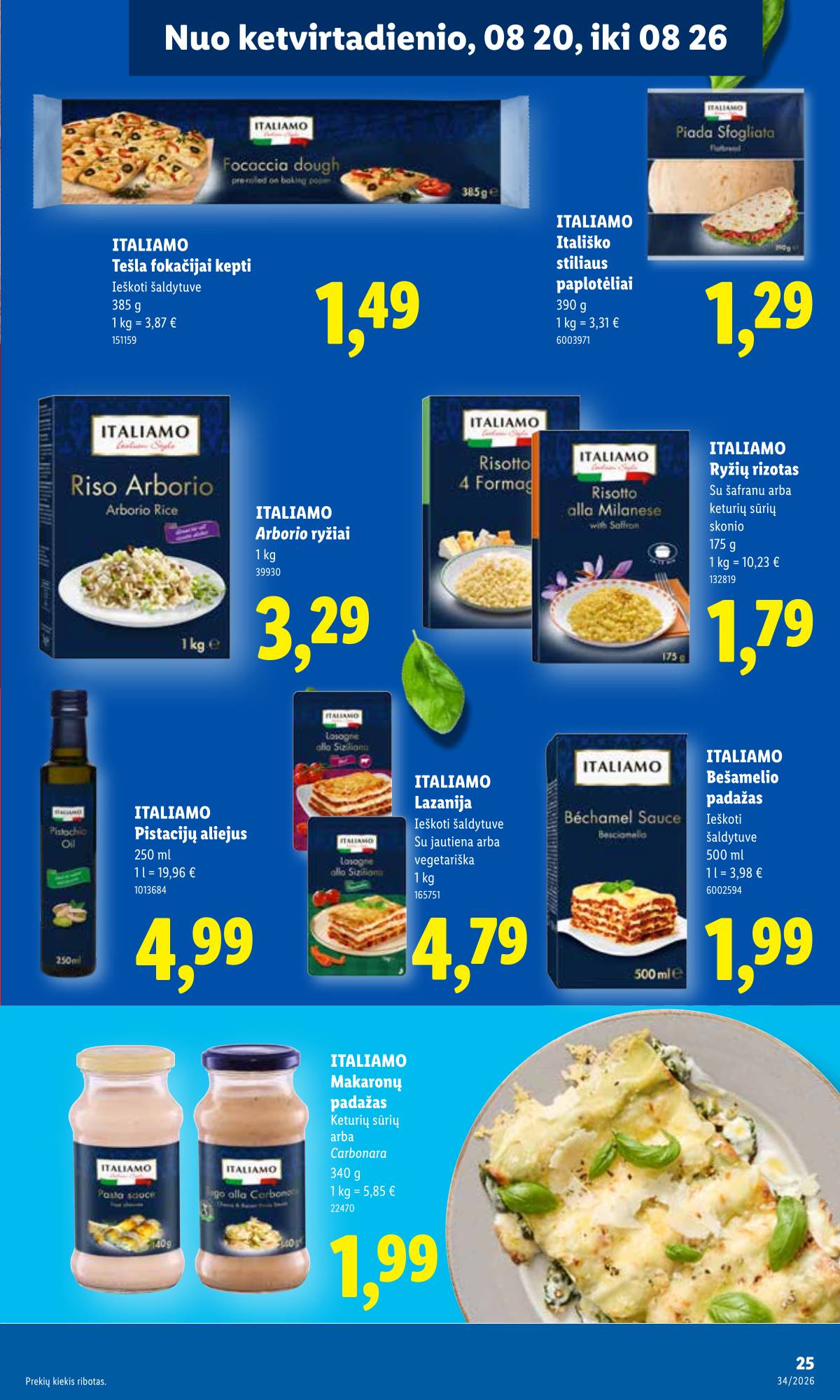 Lidl - LIDL SAVAITĖS Maisto prekių akcijų leidinys 25 puslapis