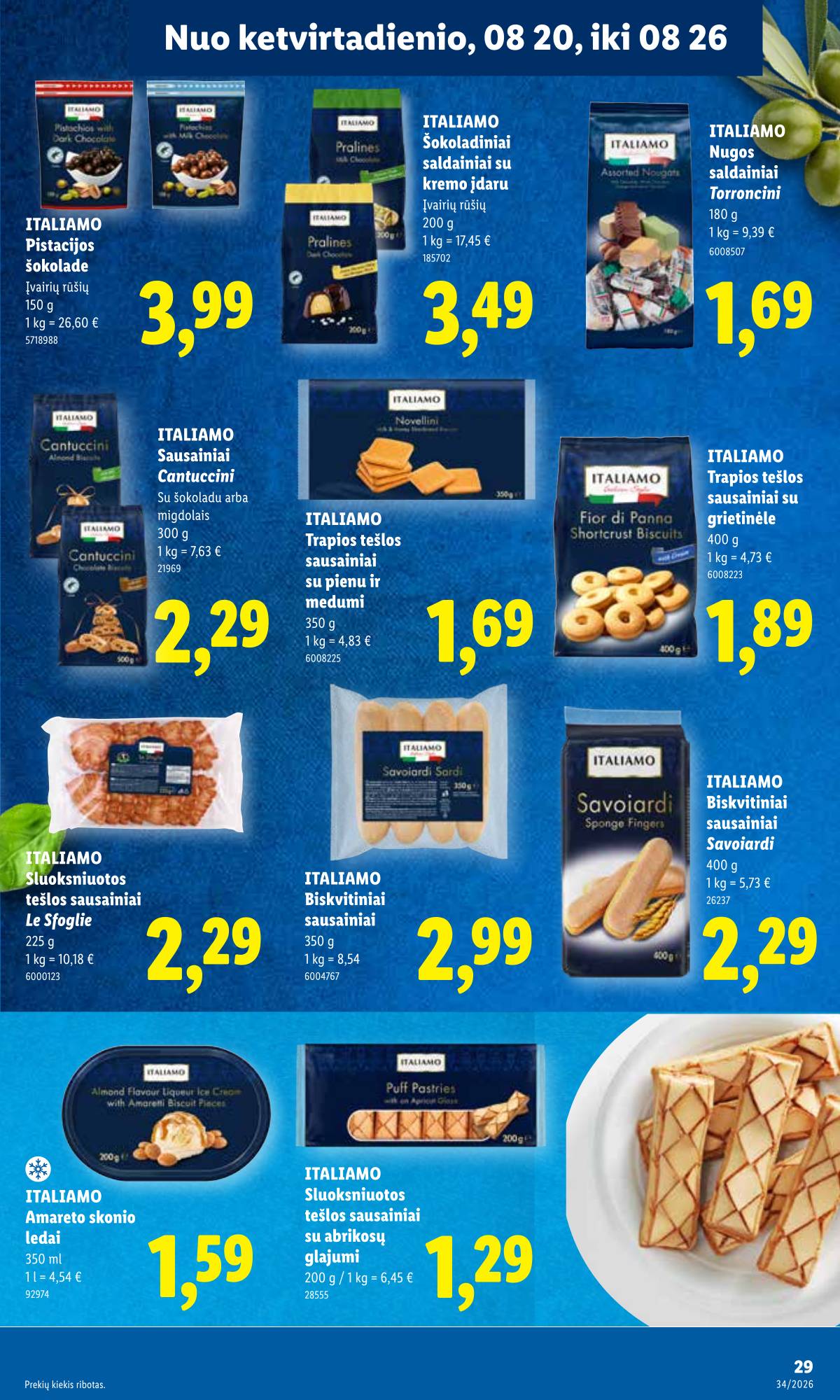 Lidl - LIDL SAVAITĖS Maisto prekių akcijų leidinys 29 puslapis