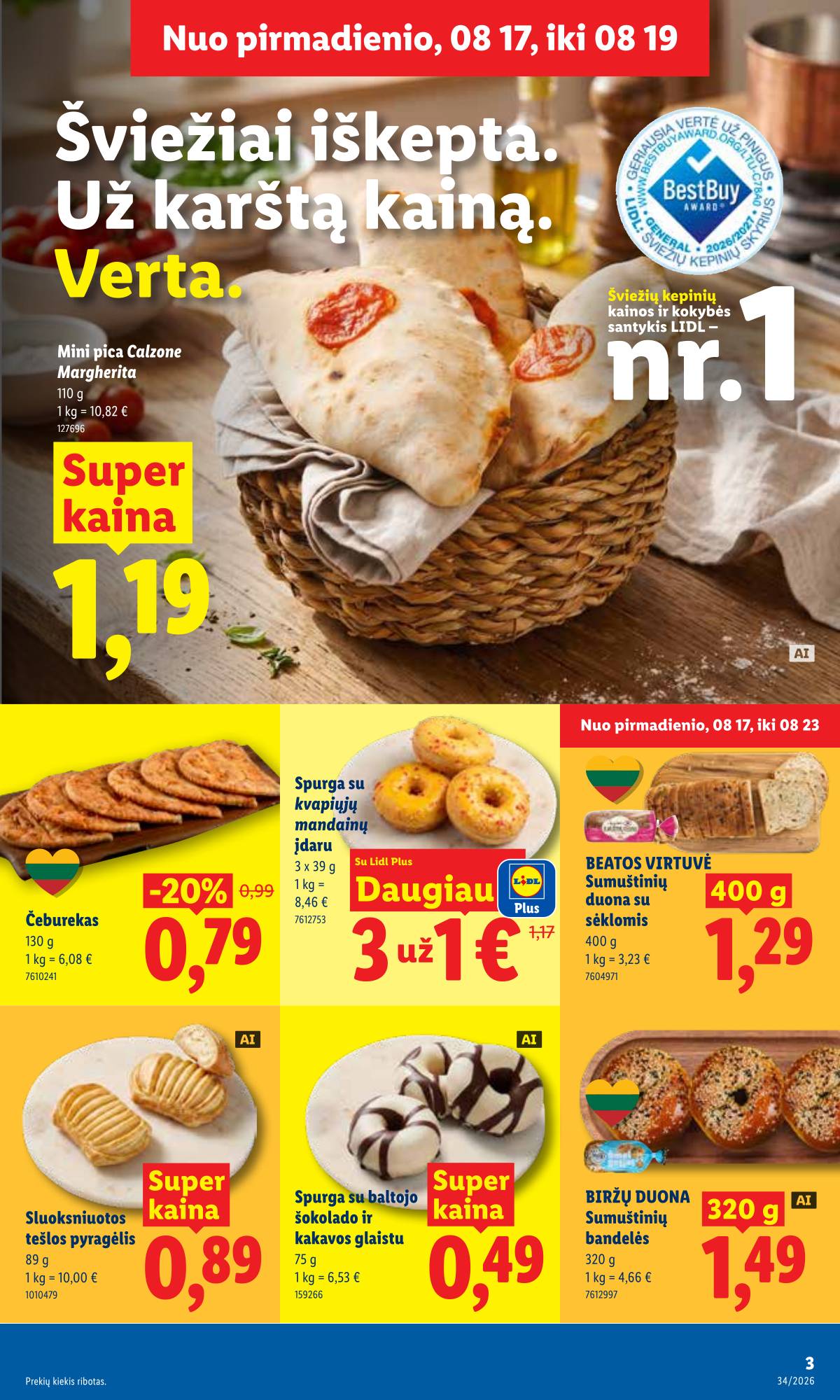 Lidl - LIDL SAVAITĖS Maisto prekių akcijų leidinys 3 puslapis