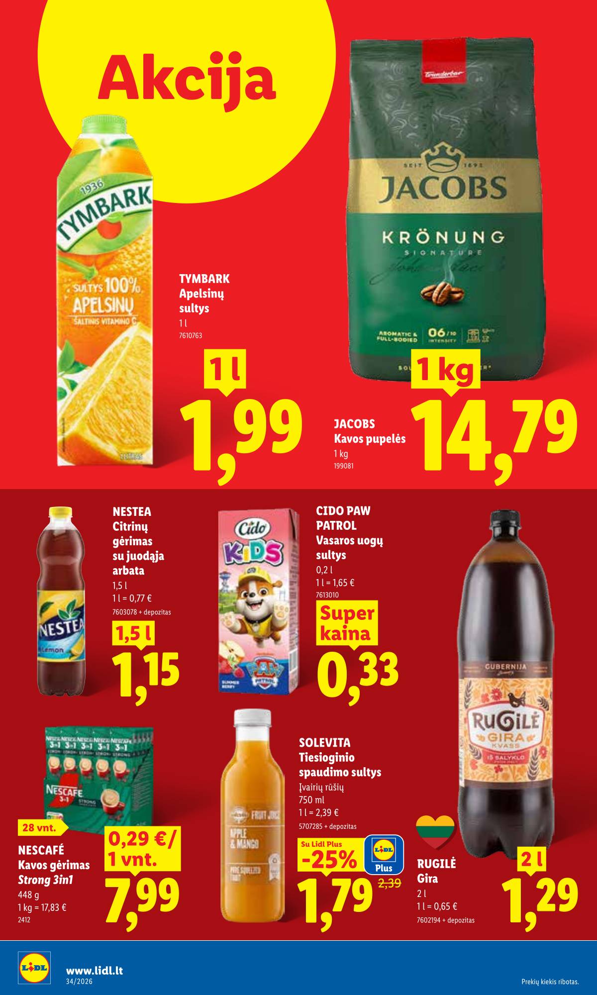Lidl - LIDL SAVAITĖS Maisto prekių akcijų leidinys 30 puslapis