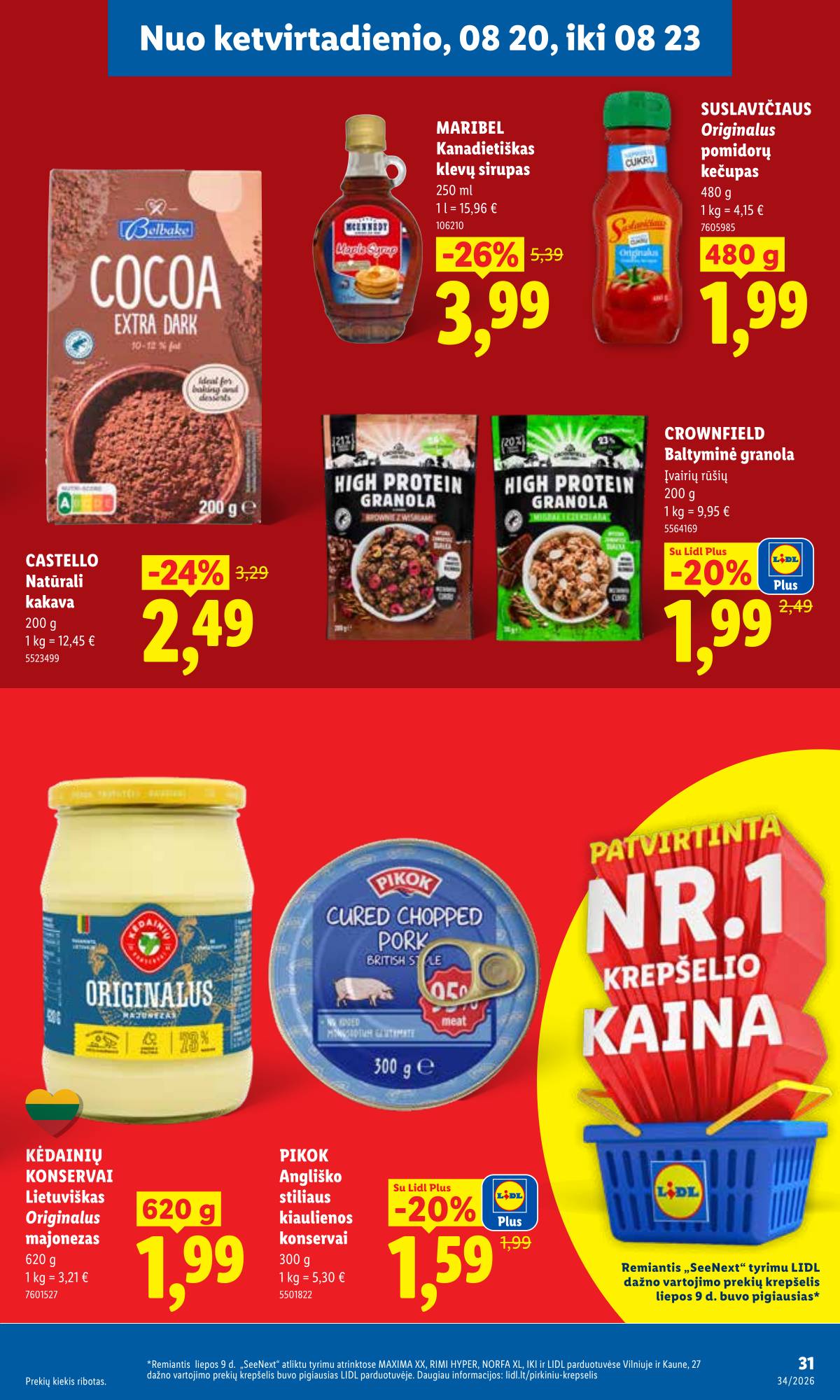 Lidl - LIDL SAVAITĖS Maisto prekių akcijų leidinys 31 puslapis