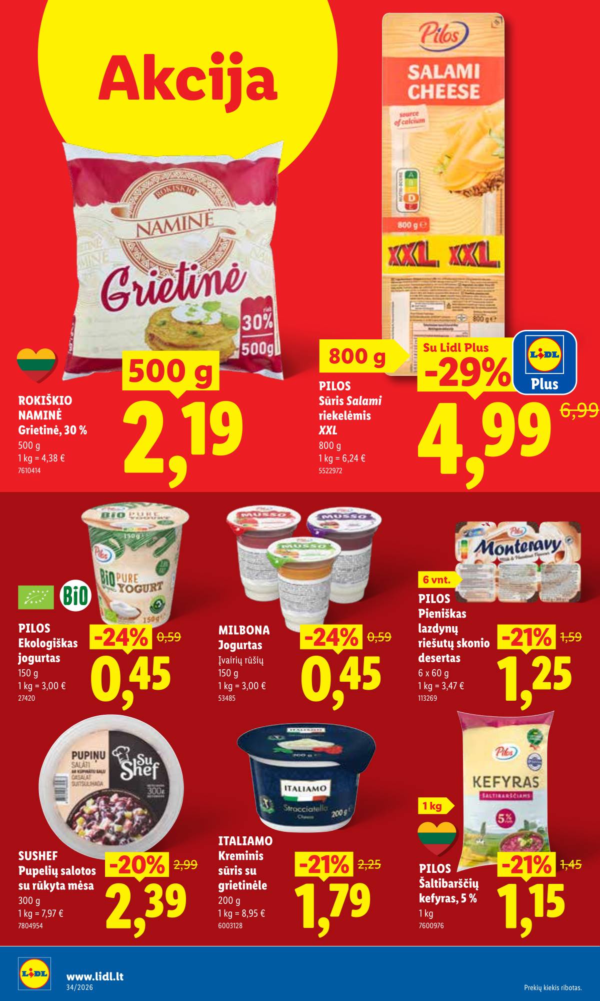 Lidl - LIDL SAVAITĖS Maisto prekių akcijų leidinys 32 puslapis