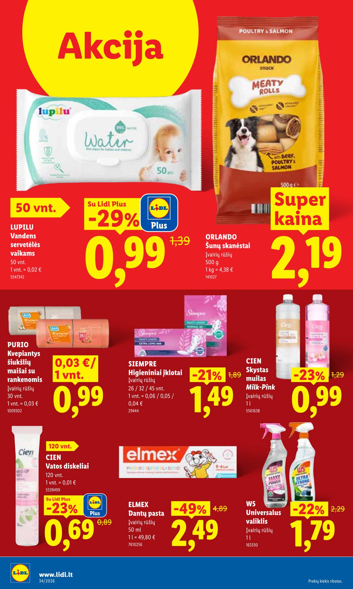 Lidl - LIDL SAVAITĖS Maisto prekių akcijų leidinys 34 puslapis