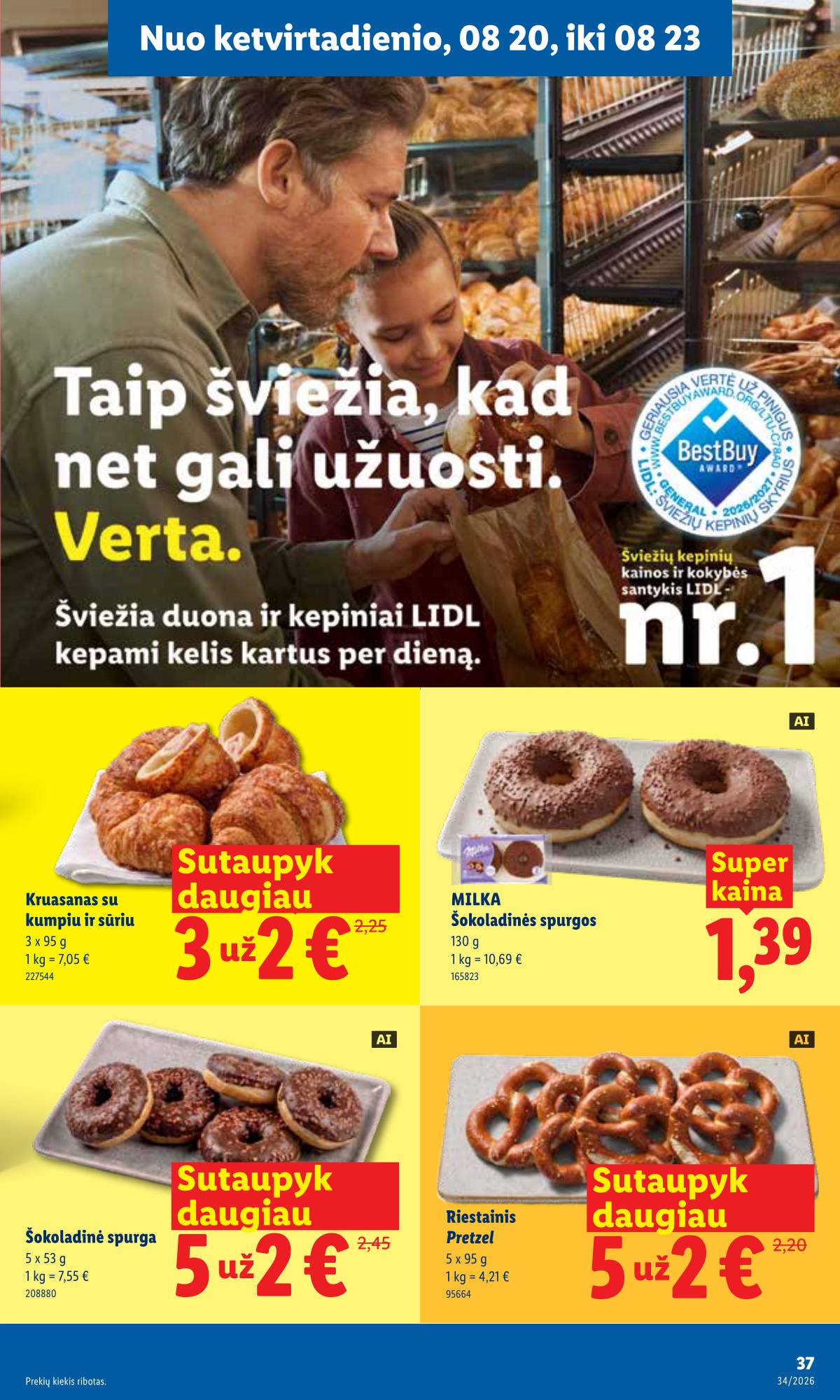 Lidl - LIDL SAVAITĖS Maisto prekių akcijų leidinys 37 puslapis