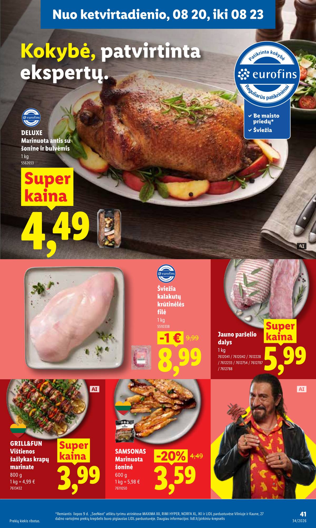 Lidl - LIDL SAVAITĖS Maisto prekių akcijų leidinys 41 puslapis