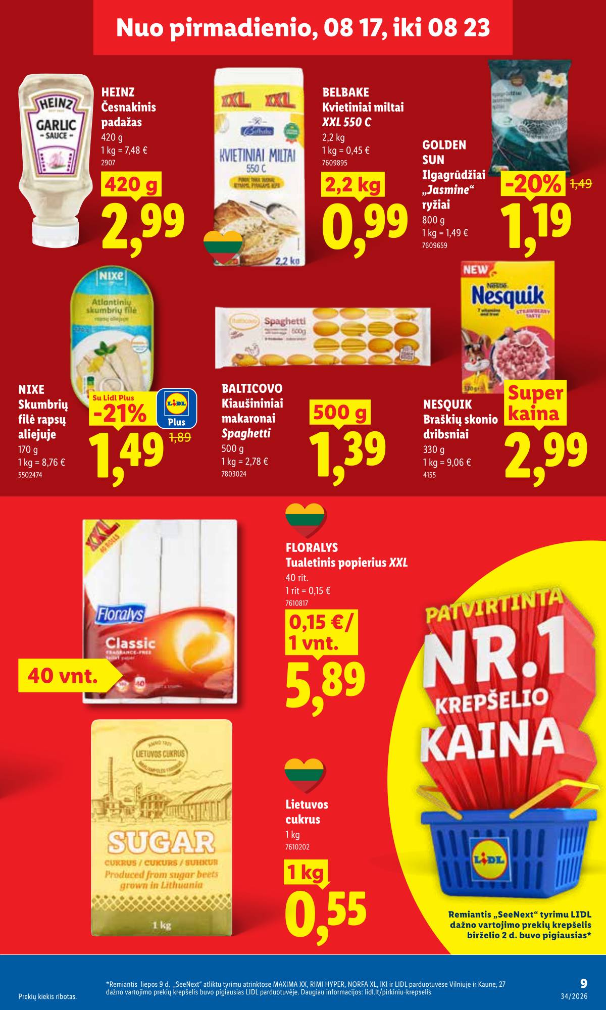 Lidl - LIDL SAVAITĖS Maisto prekių akcijų leidinys 9 puslapis