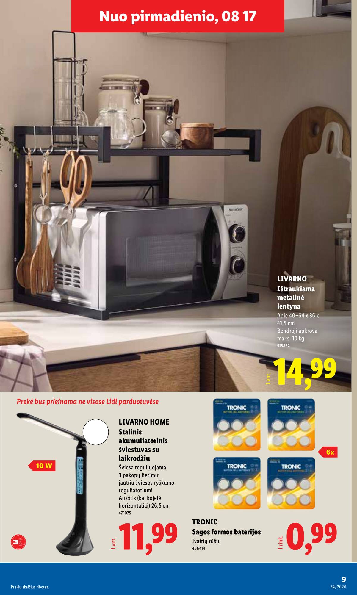 Lidl - LIDL Ne maisto prekių akcijų leidinys 9 puslapis