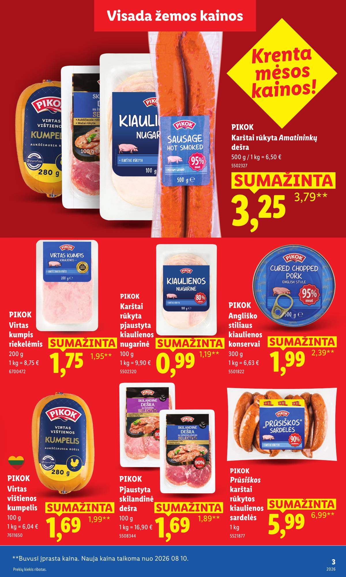 Lidl - Toliau mažiname produktų kainas.* 3 puslapis