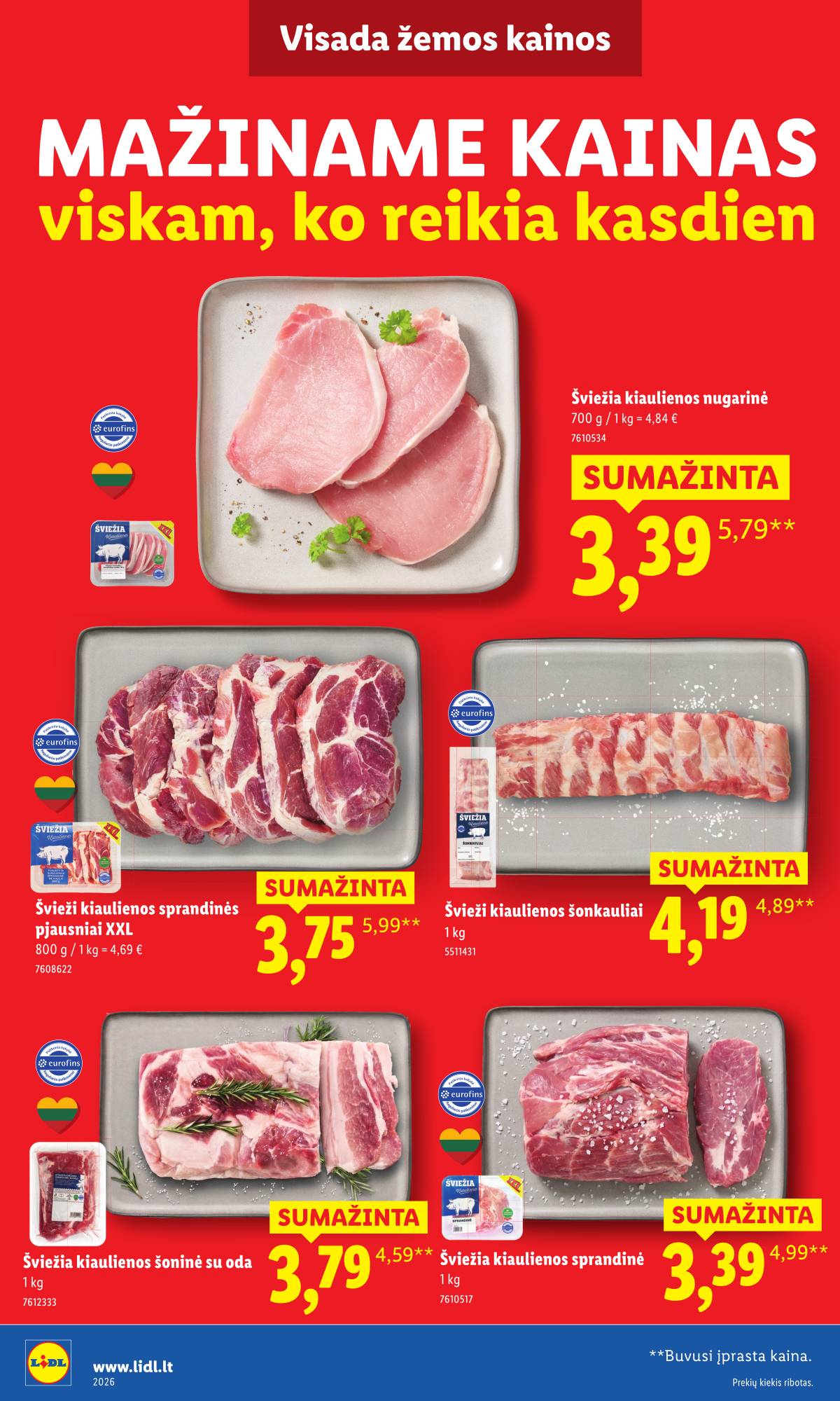 Lidl - Toliau mažiname produktų kainas.* 4 puslapis
