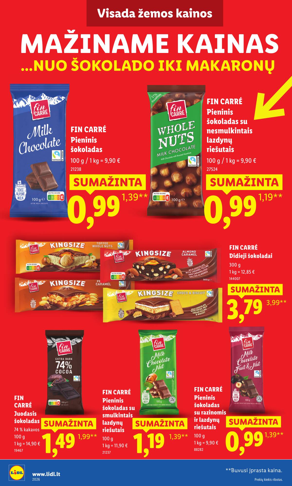 Lidl - Toliau mažiname produktų kainas.* 6 puslapis
