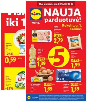 Lidl - Rokelių g. 1,  Kaunas 2026-08-17 – 2026-08-23