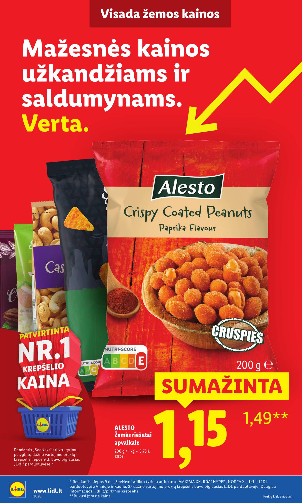 Lidl - Toliau mažiname produktų kainas.* 14 puslapis