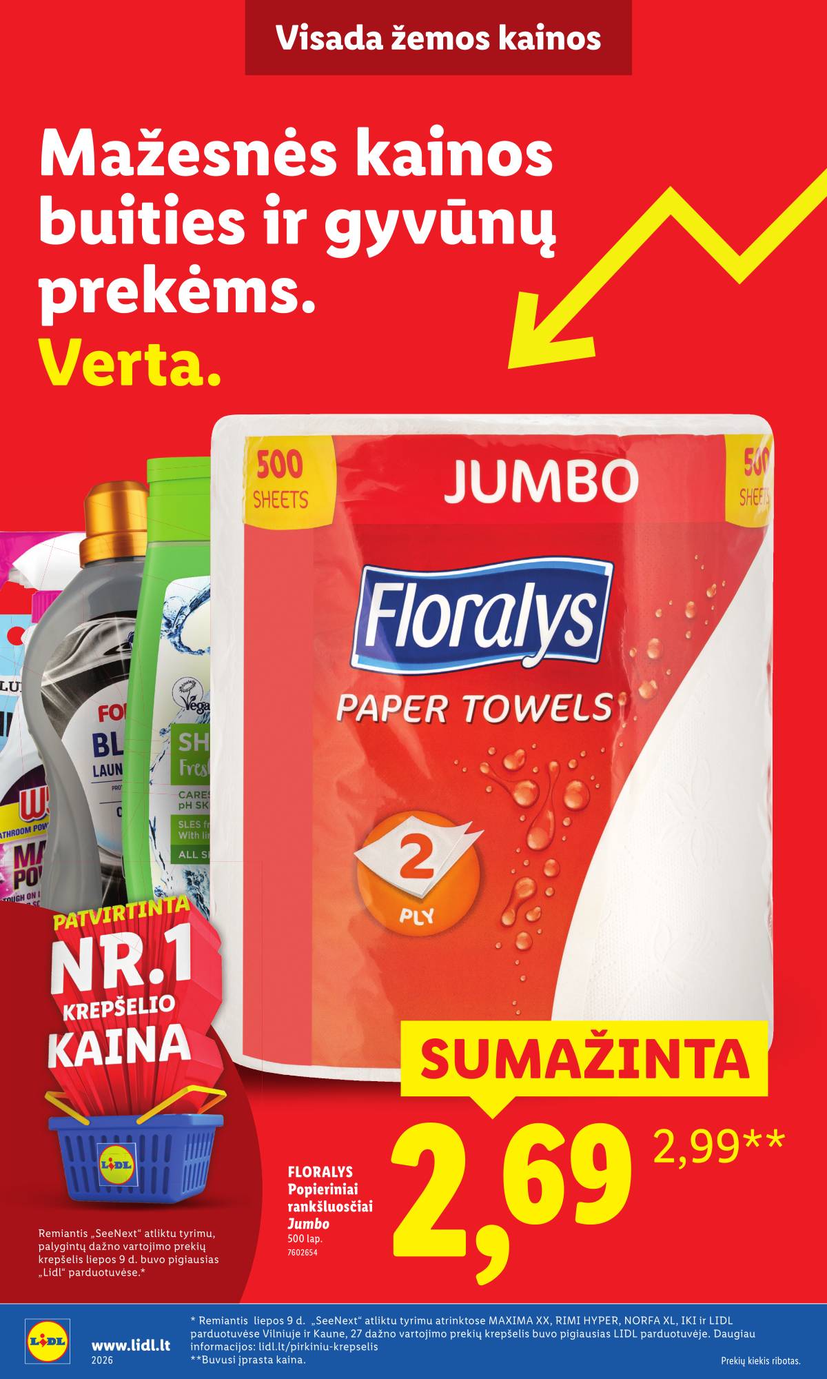 Lidl - Toliau mažiname produktų kainas.* 16 puslapis
