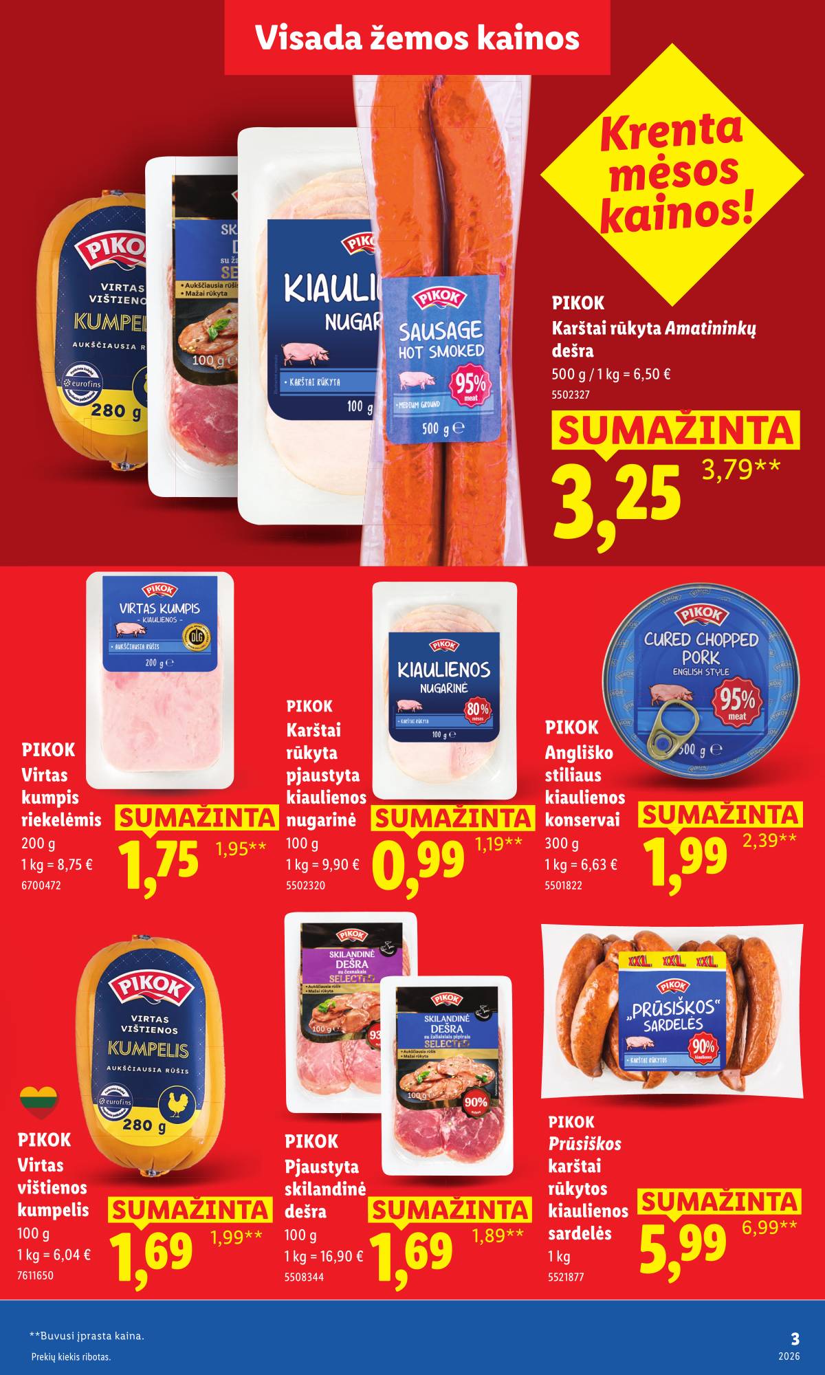 Lidl - Toliau mažiname produktų kainas.* 3 puslapis