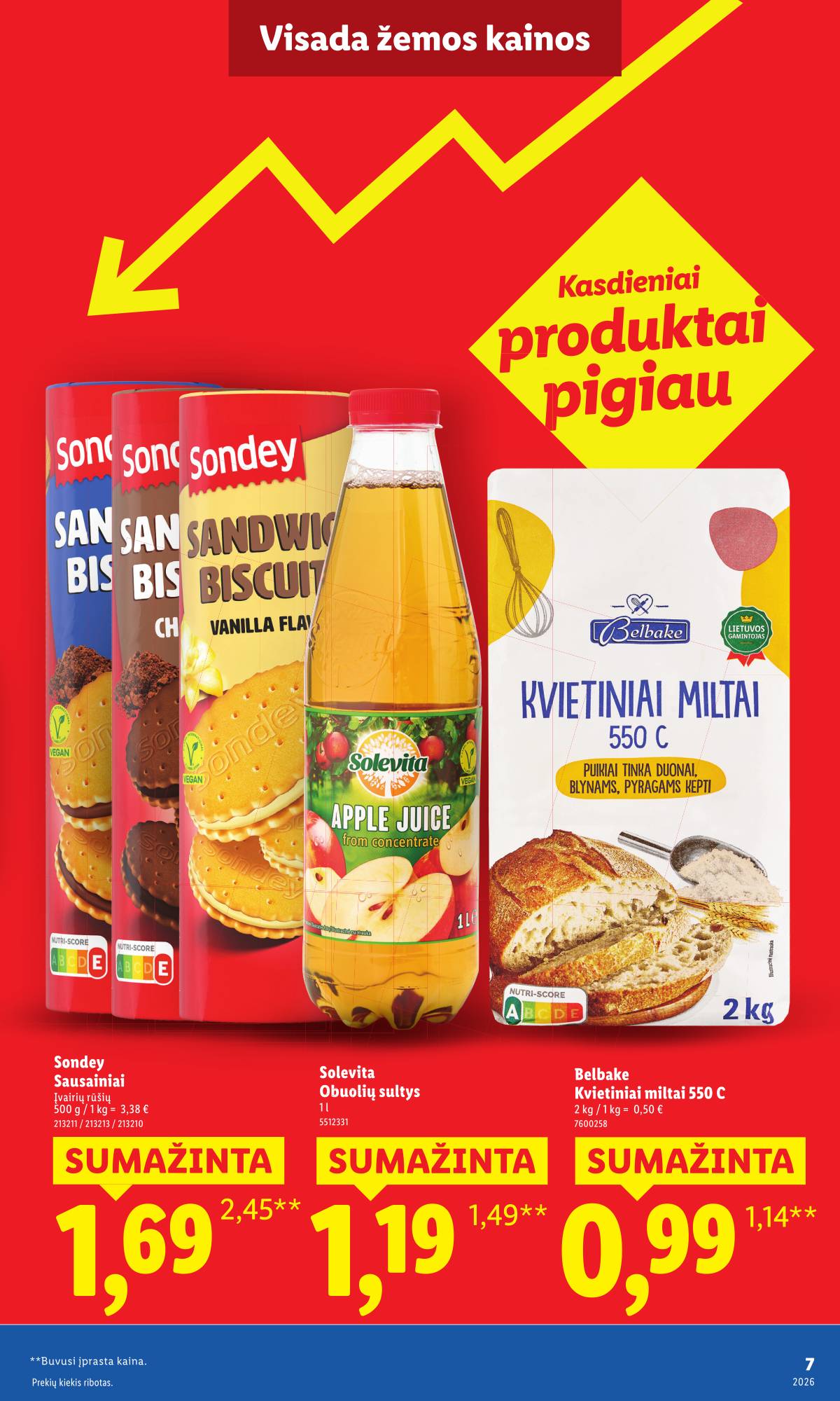 Lidl - Toliau mažiname produktų kainas.* 7 puslapis