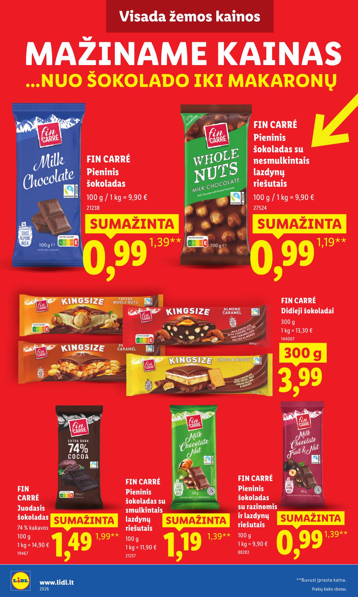 Lidl - Toliau mažiname produktų kainas.* 8 puslapis