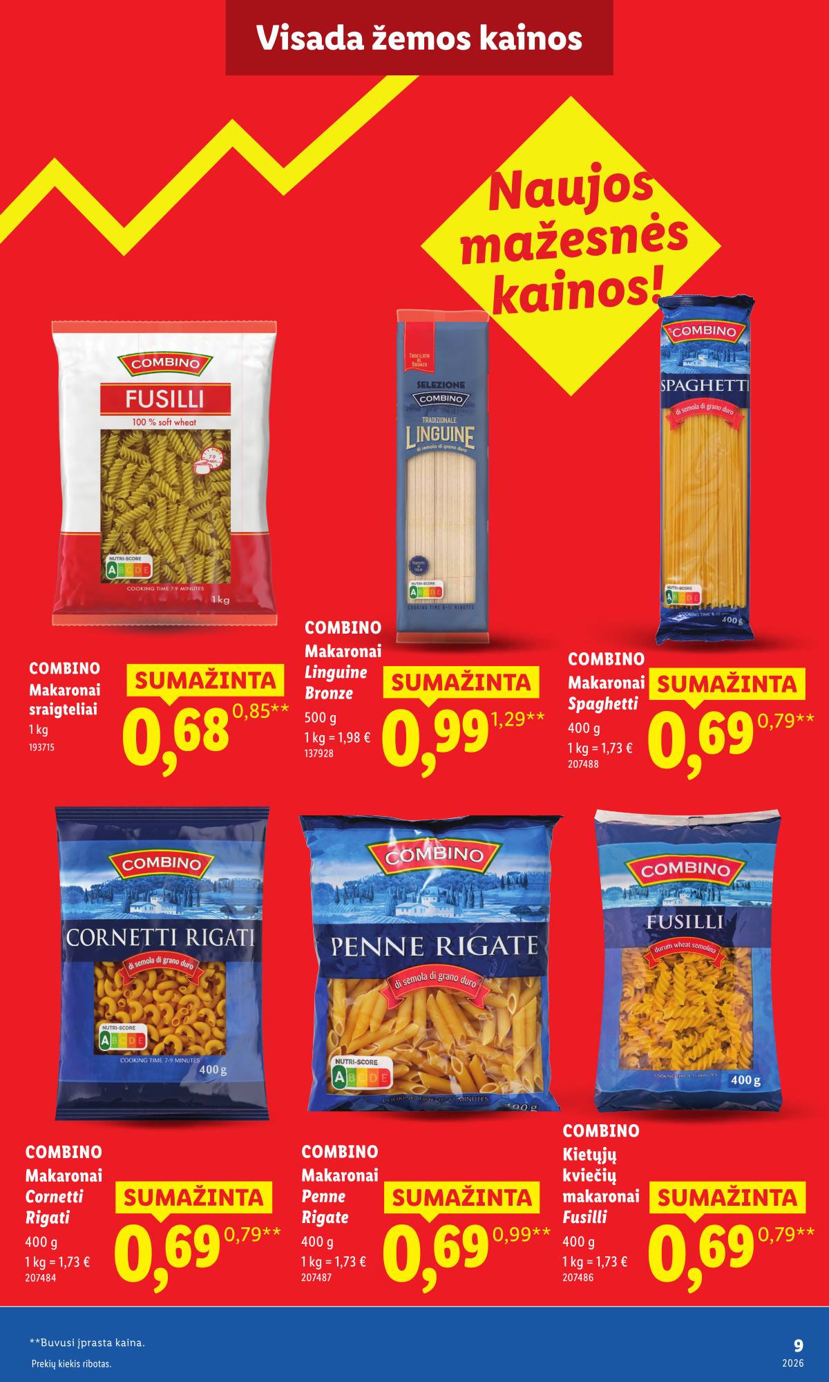 Lidl - Toliau mažiname produktų kainas.* 9 puslapis