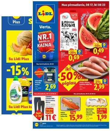 Lidl - LIDL SAVAITĖS Maisto prekių akcijų leidinys 2026-08-17 – 2026-08-23