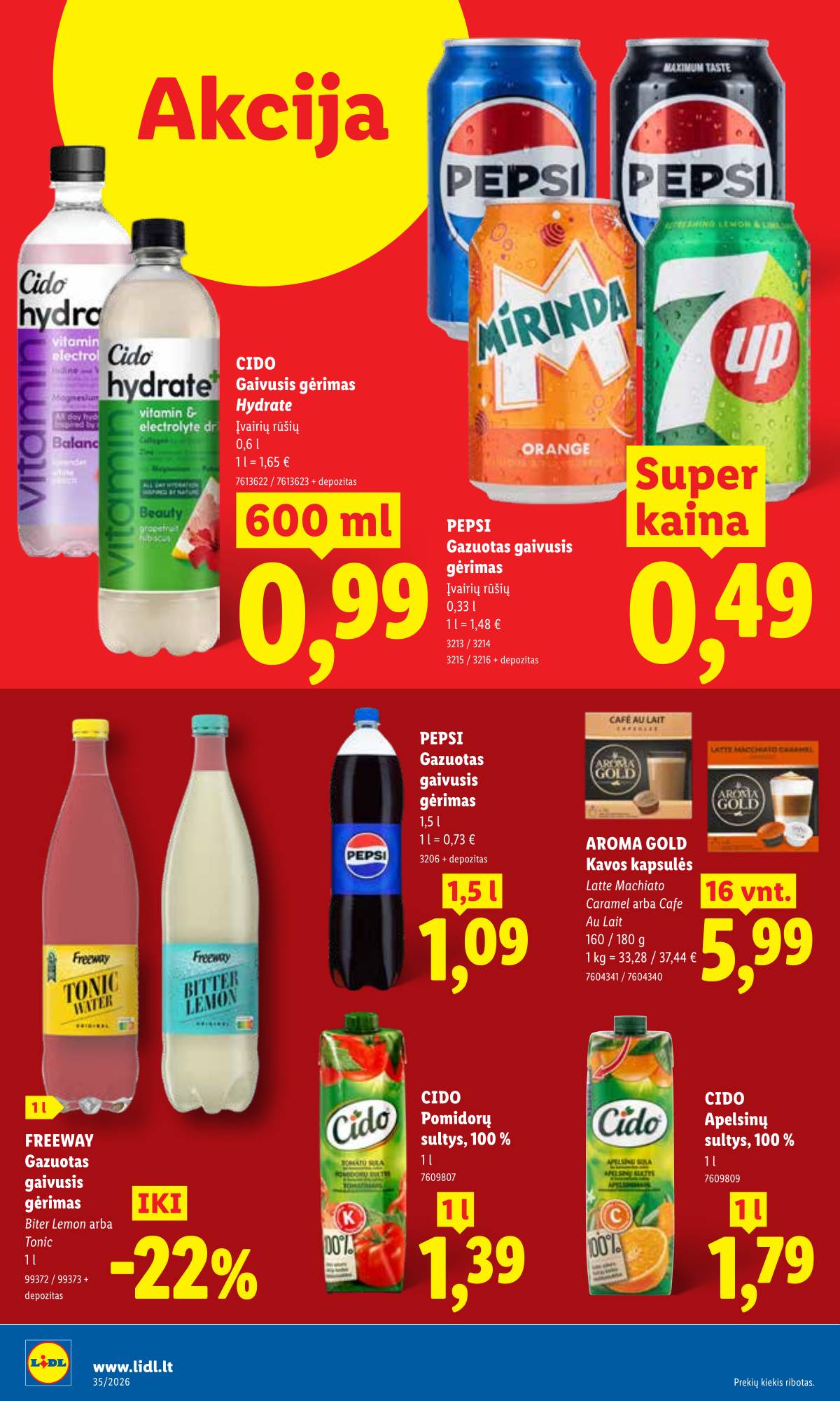 Lidl - LIDL SAVAITĖS Maisto prekių akcijų leidinys 14 puslapis