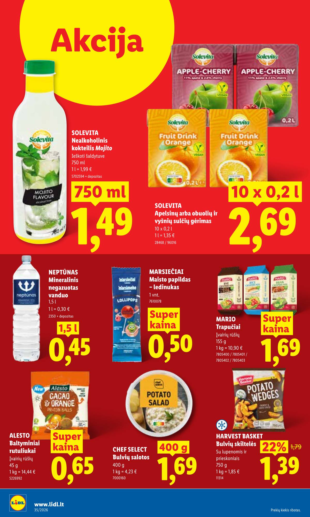 Lidl - LIDL SAVAITĖS Maisto prekių akcijų leidinys 22 puslapis
