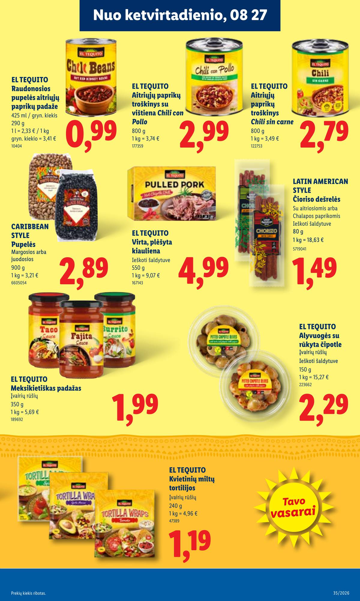 Lidl - LIDL SAVAITĖS Maisto prekių akcijų leidinys 25 puslapis
