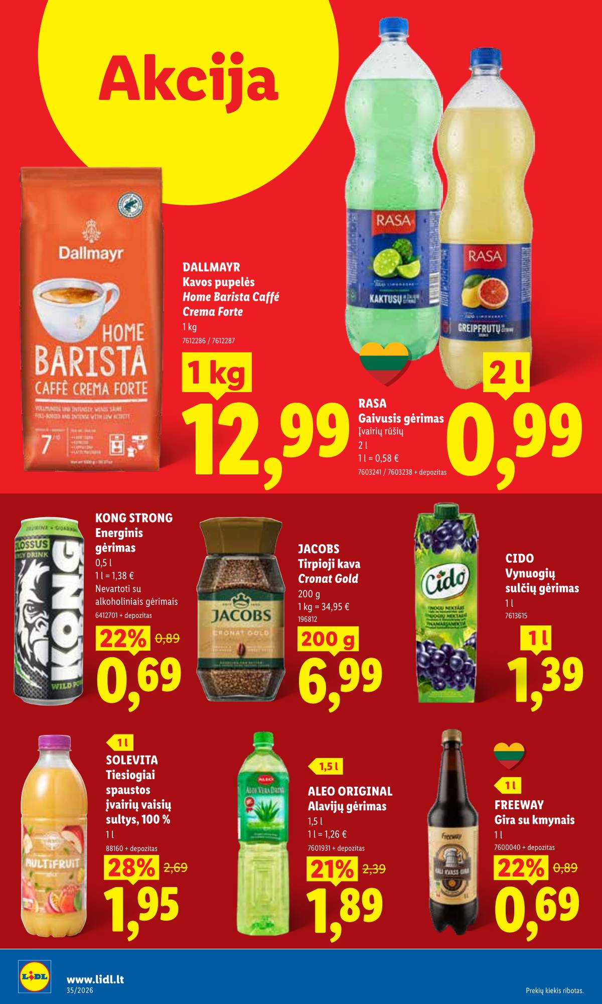 Lidl - LIDL SAVAITĖS Maisto prekių akcijų leidinys 28 puslapis