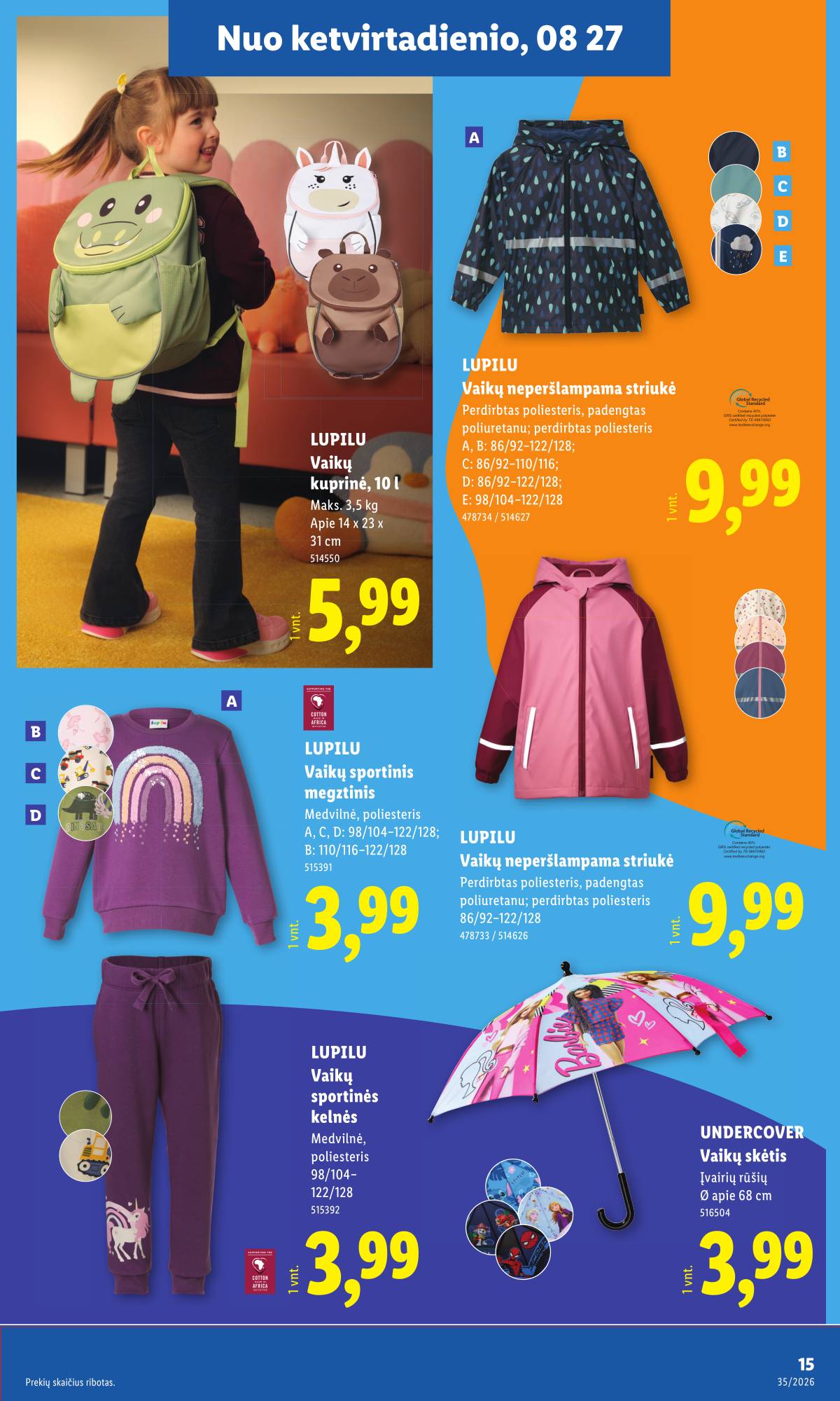 Lidl - LIDL Ne maisto prekių akcijų leidinys 15 puslapis