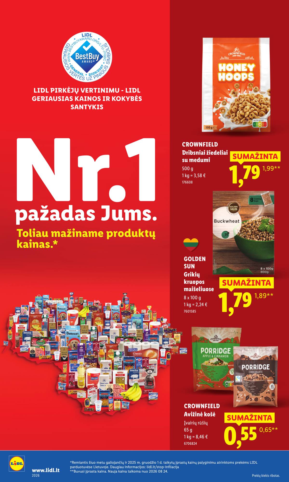 Lidl - Toliau mažiname produktų kainas.* 6 puslapis