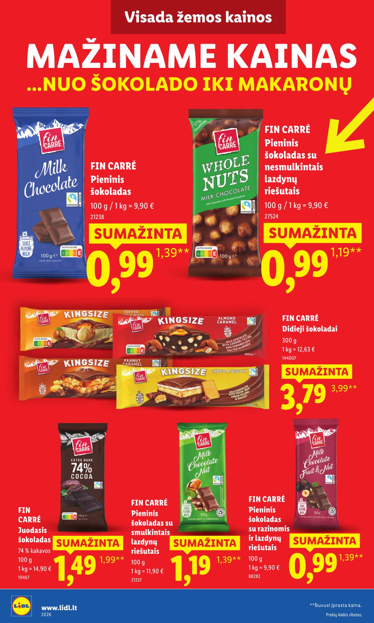 Lidl - Toliau mažiname produktų kainas.* 8 puslapis