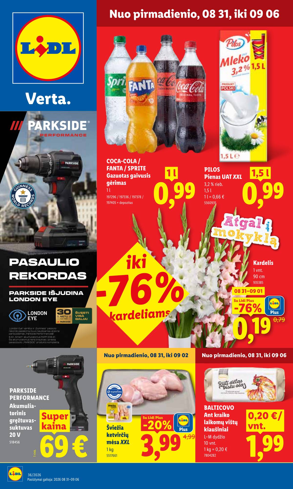 Lidl - LIDL SAVAITĖS Maisto prekių akcijų leidinys 1 puslapis