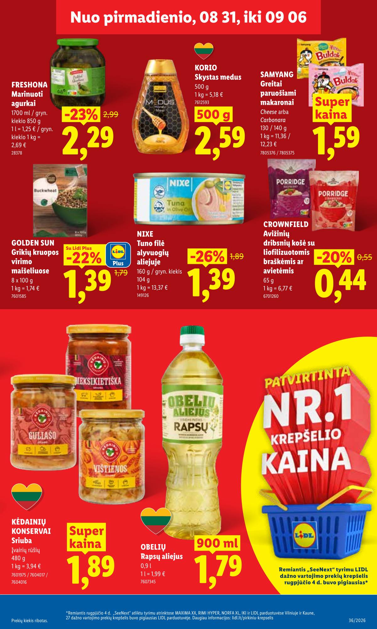 Lidl - LIDL SAVAITĖS Maisto prekių akcijų leidinys 11 puslapis