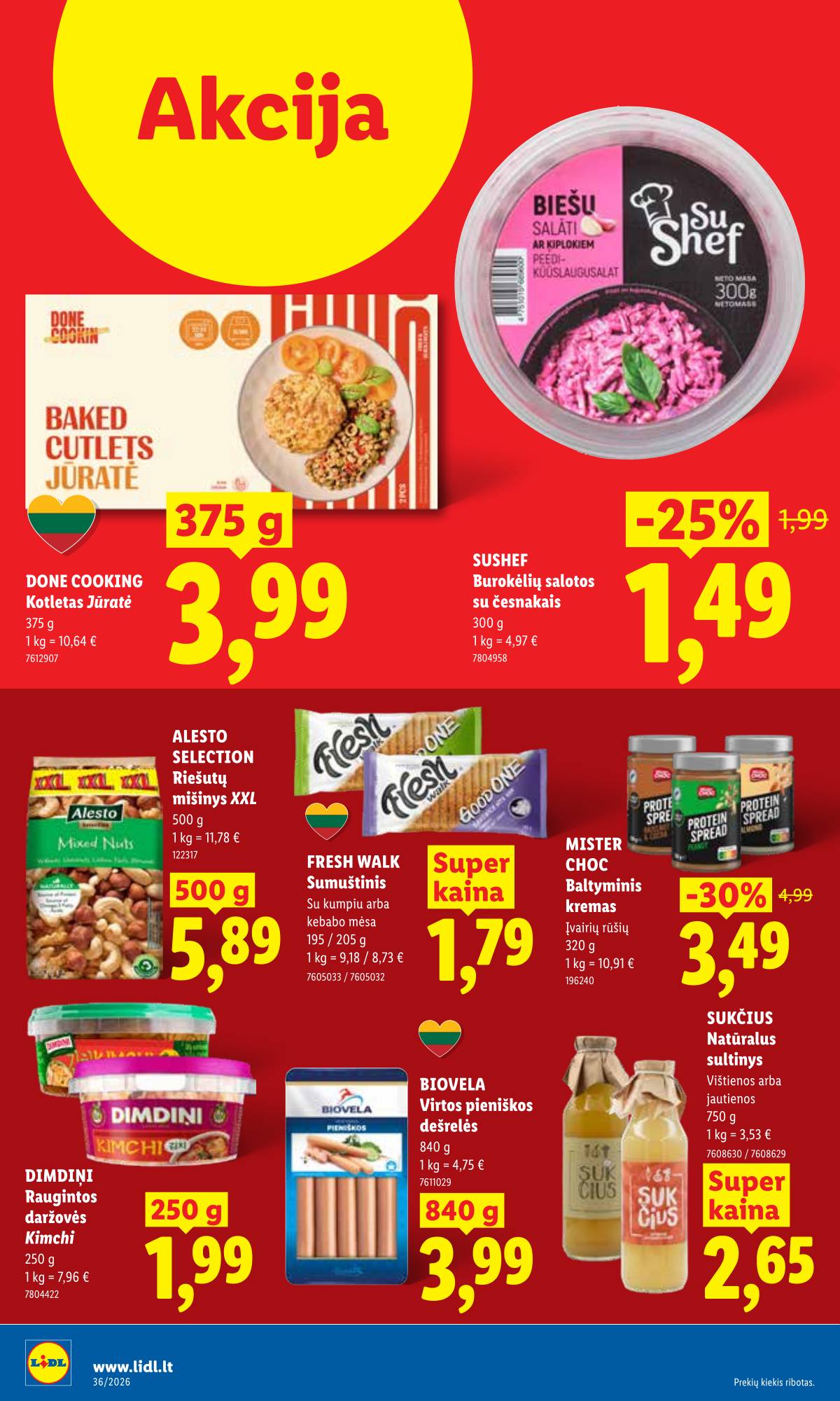 Lidl - LIDL SAVAITĖS Maisto prekių akcijų leidinys 16 puslapis