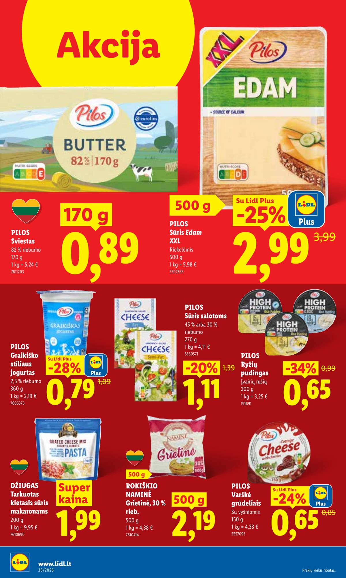 Lidl - LIDL SAVAITĖS Maisto prekių akcijų leidinys 36 puslapis