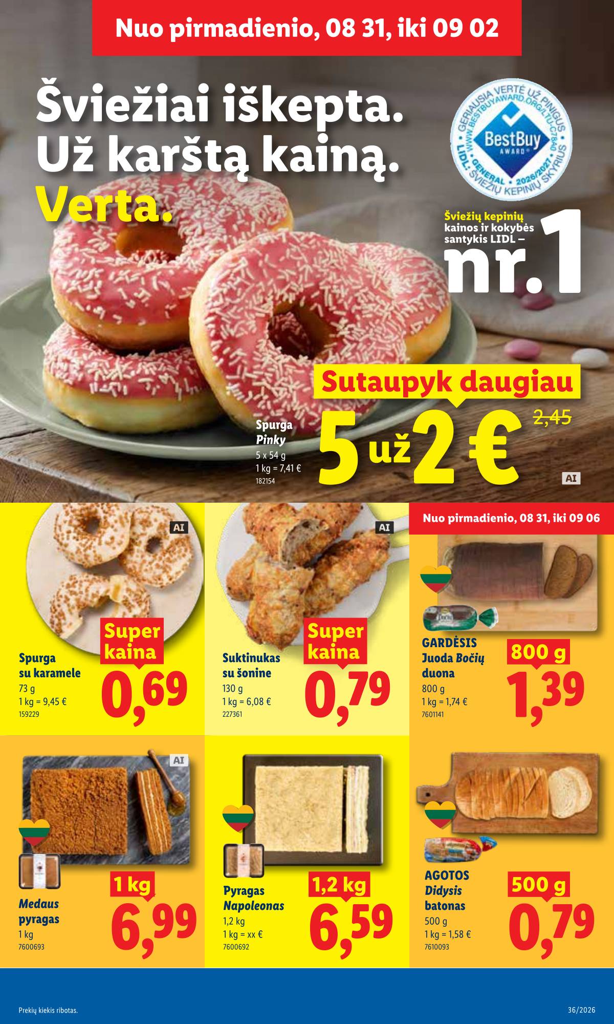 Lidl - LIDL SAVAITĖS Maisto prekių akcijų leidinys 5 puslapis
