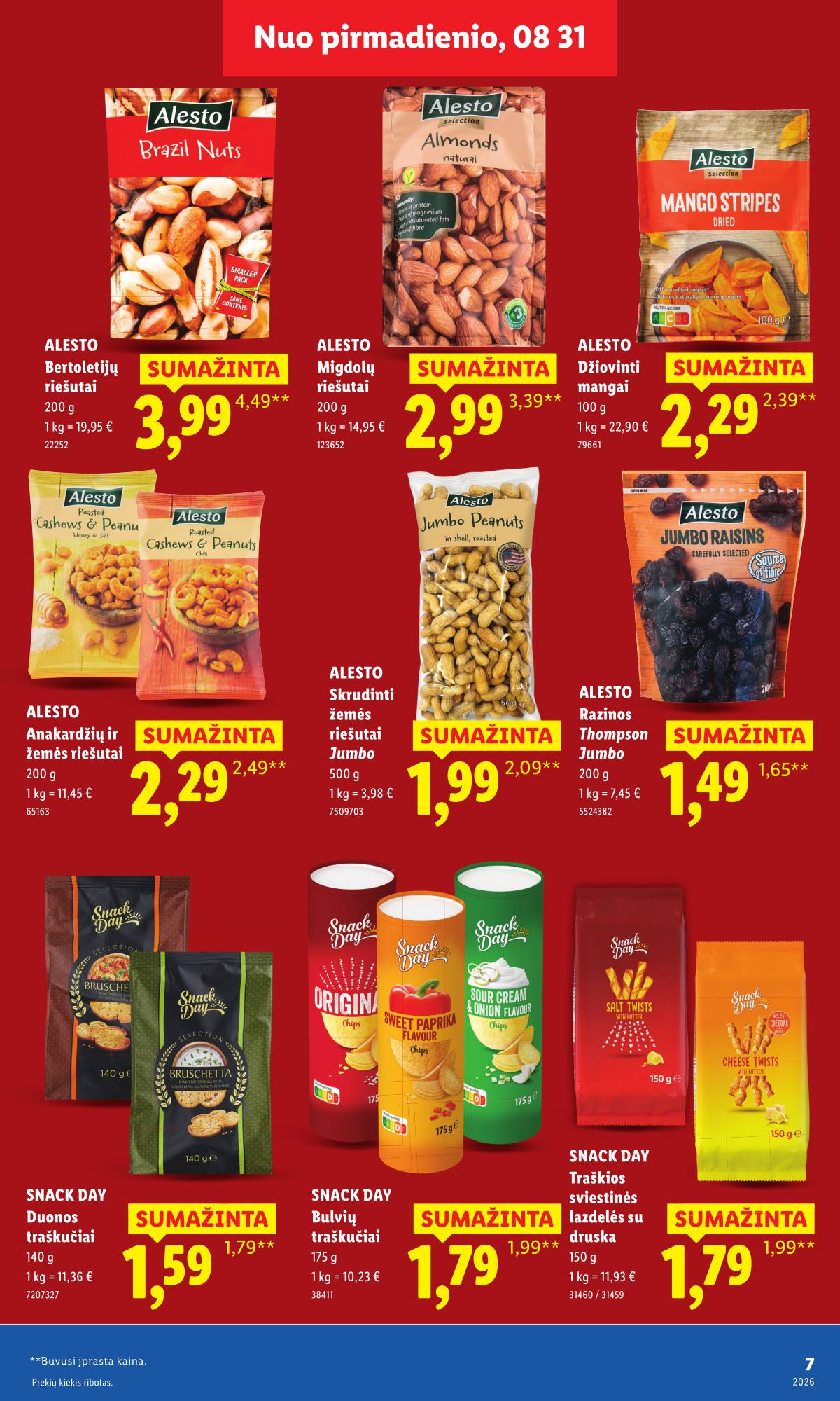 Lidl - Toliau mažiname produktų kainas.* 7 puslapis