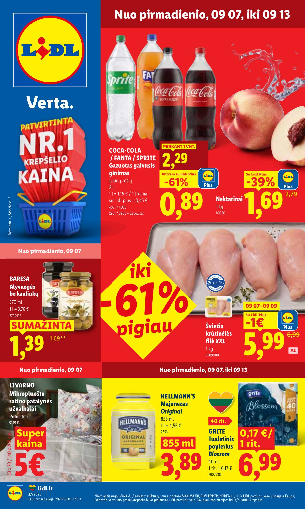 Lidl - LIDL SAVAITĖS Maisto prekių akcijų leidinys 1 puslapis