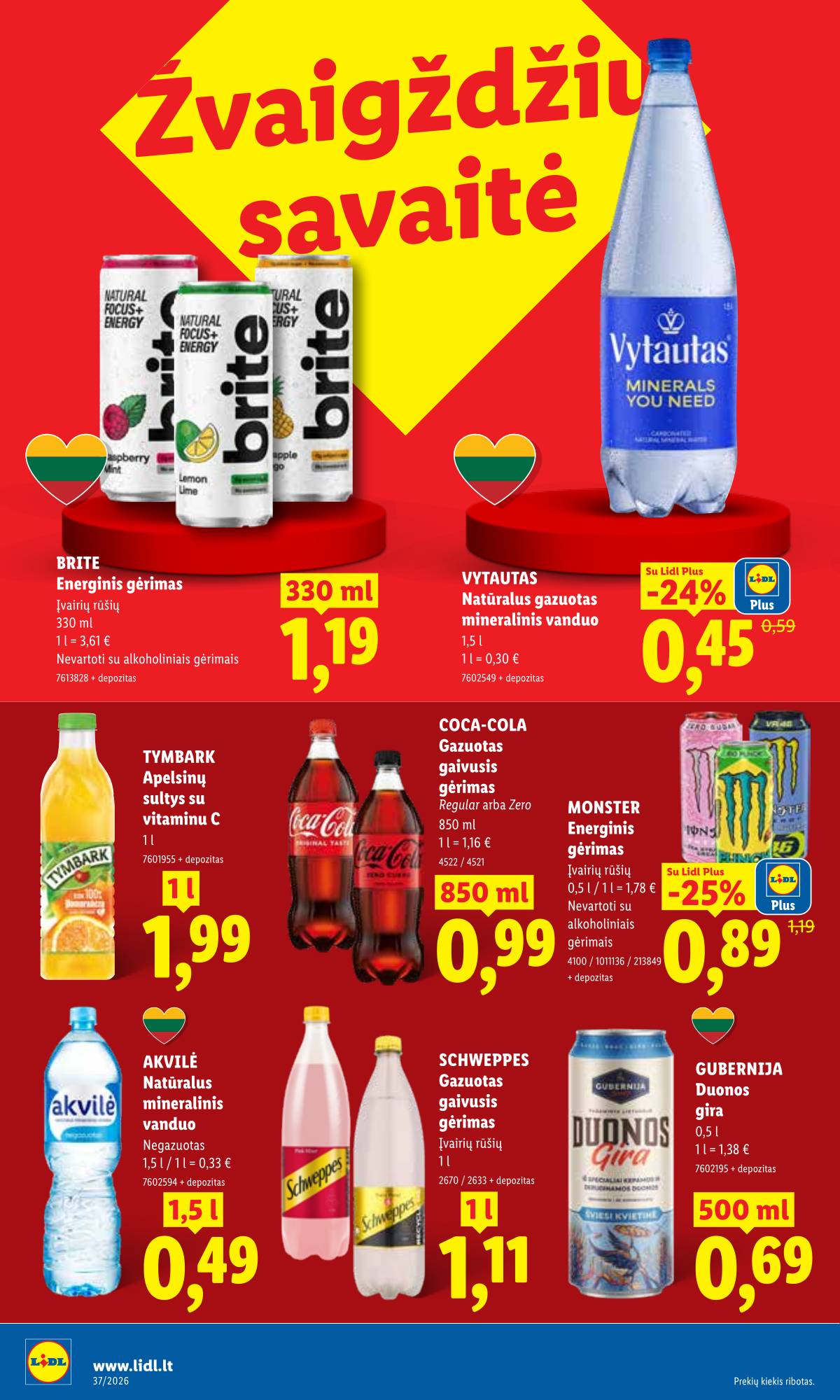 Lidl - LIDL SAVAITĖS Maisto prekių akcijų leidinys 12 puslapis