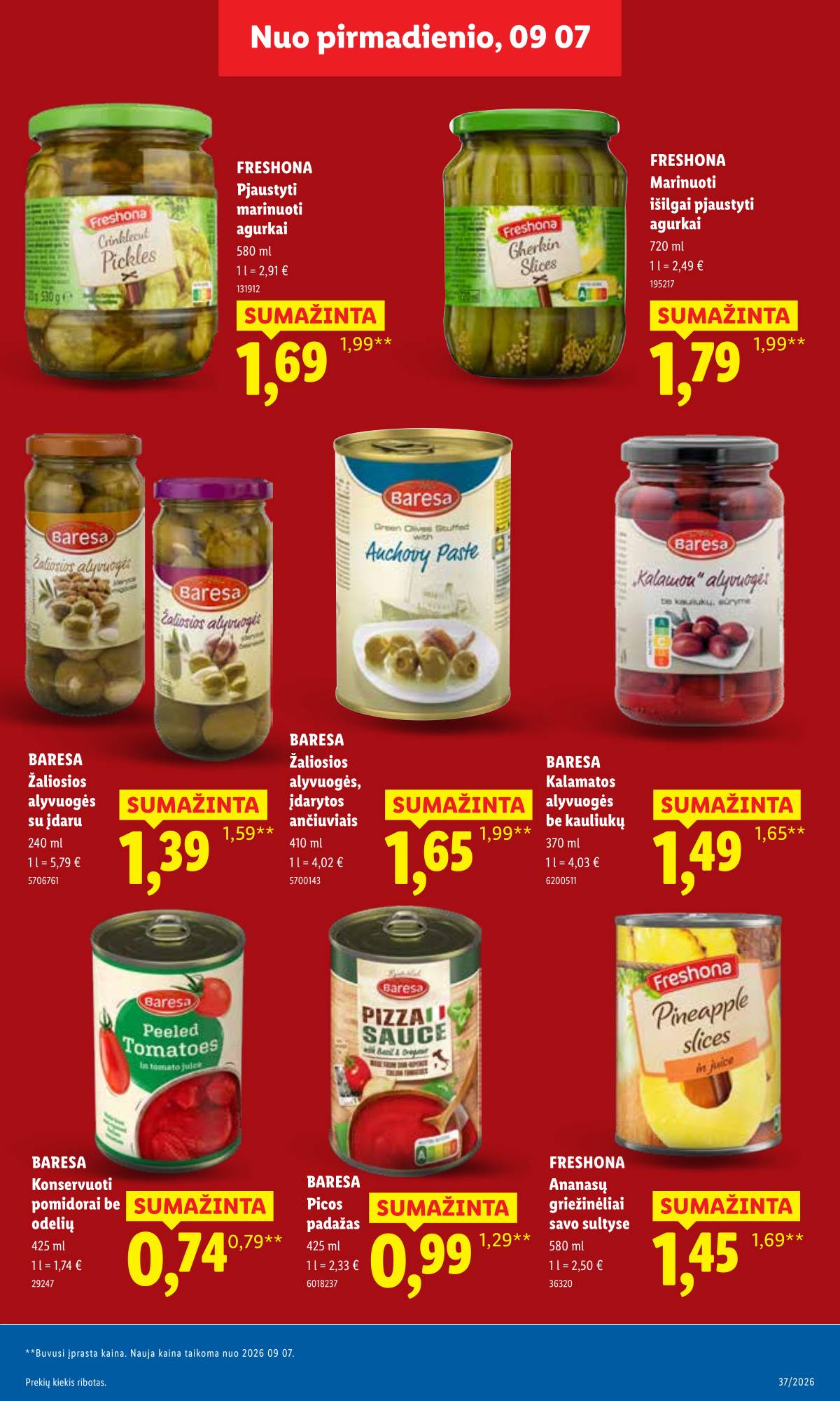 Lidl - LIDL SAVAITĖS Maisto prekių akcijų leidinys 19 puslapis